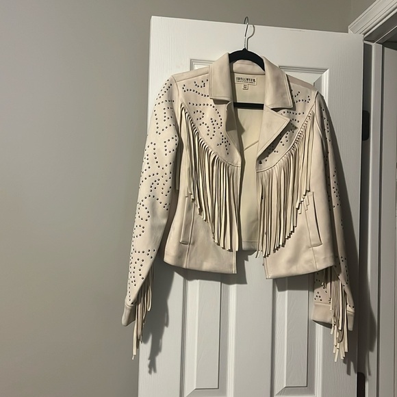 Idyllwind Fringe Studded Faux Suede Jacket - Picture 2 of 5